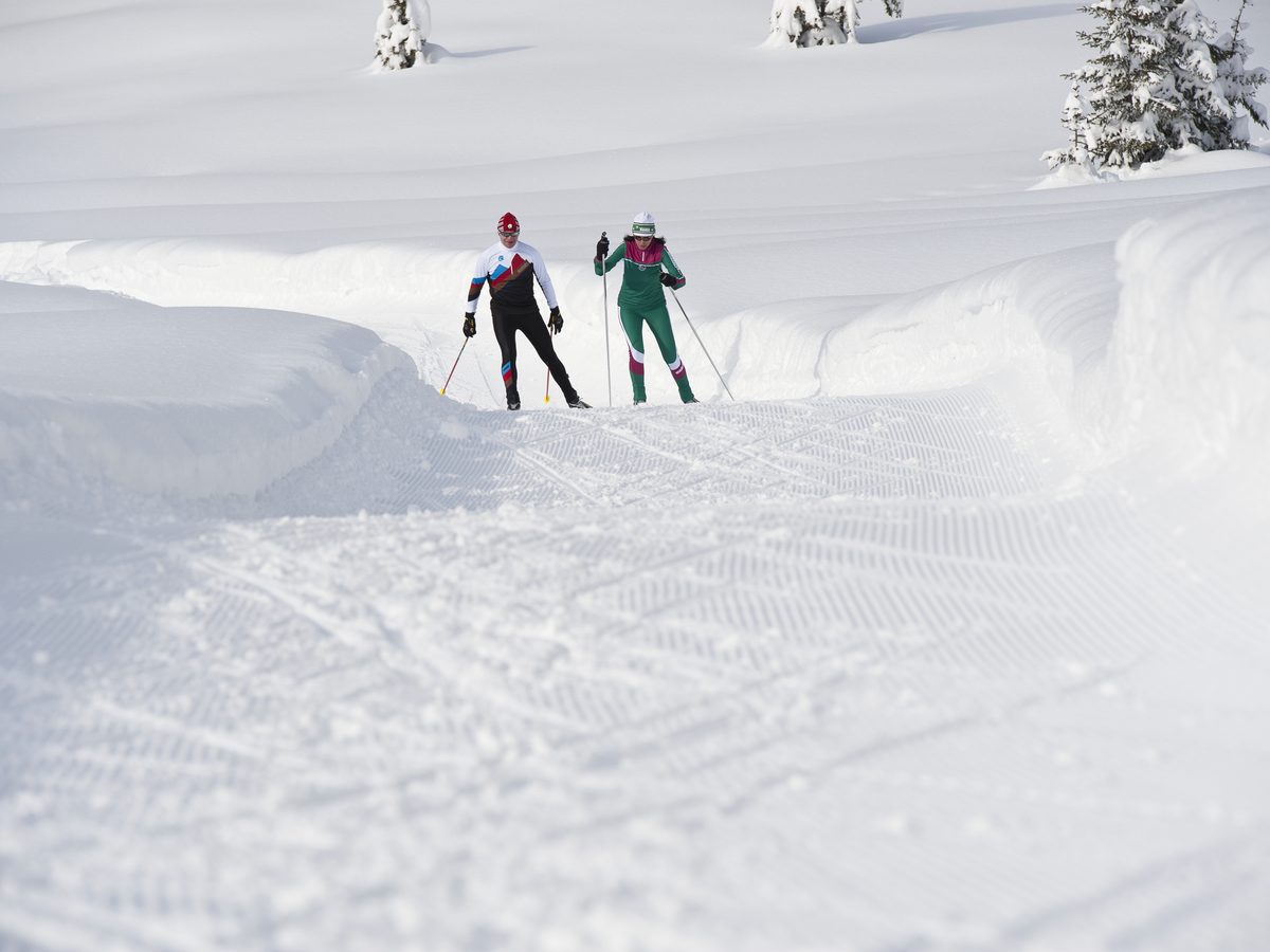 Langlaufloipe im Montafon